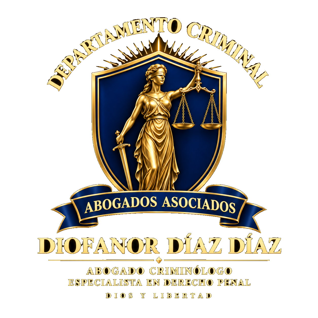 Escudo de Departamento Criminal Abogados Asociados — Dr. Diofanor Díaz Díaz